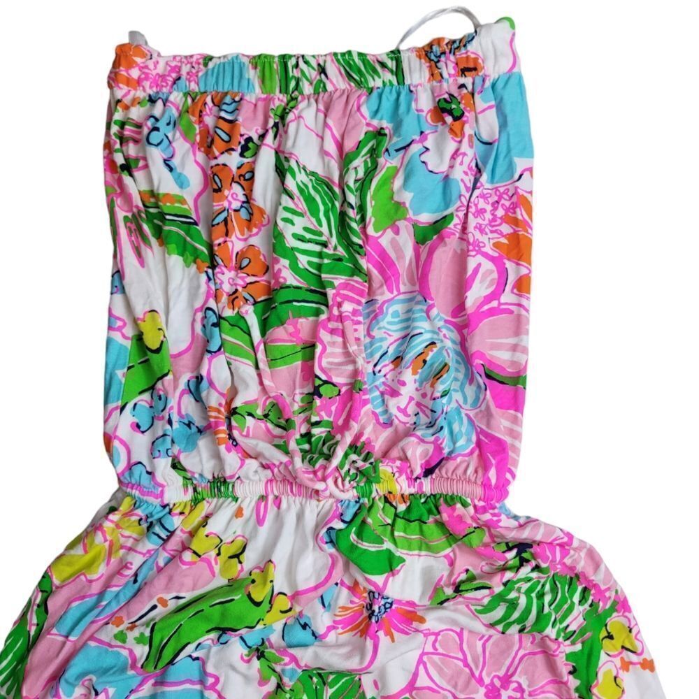 LILLY PULITZER for Target Strapless Jersey Maxi Dress in Nosey Posey Print - Picture 3 of 7